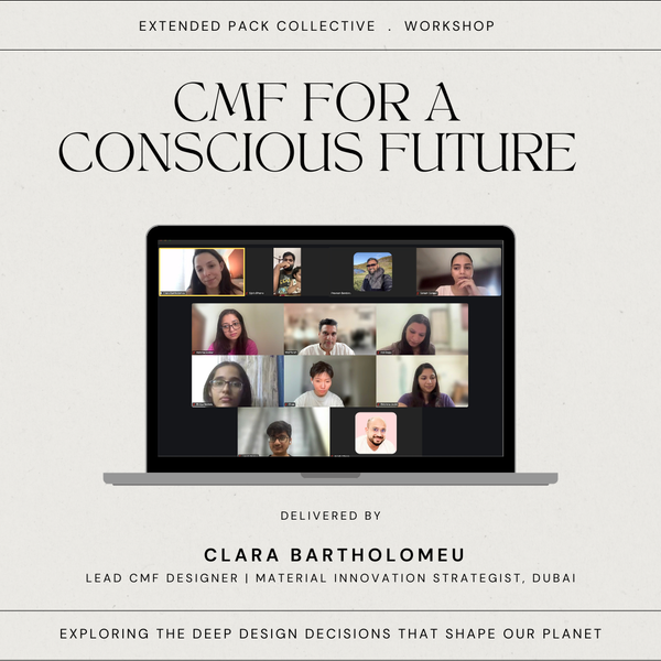 CMF for a conscious future: a workshop by Clara Bartholomeu.